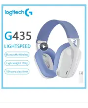 Logitech G435 WIRELESS GAMING HEADSET LIGHTSPEED 7.1 Surround Sound Built-in Mic