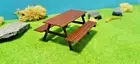 5x Picnic - Table Garden Table Gauge 1 Scale 1:3 2 Modelmaking Kit Seating