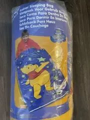 Sealed Vintage Disney Winnie The Pooh Blanket Sleeping Bag Zip Glow In The Dark