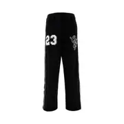 [OFF WHITE] OFF WHITE Chenille Varsity track pants Man S S Black