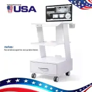 Carrito médico móvil dental vehículo con cajón y toma de corriente USA