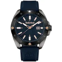 在飛比找蝦皮商城優惠-Timberland 天柏嵐 美式潮流藍色矽膠錶帶腕錶44m