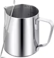Milk Frothing Pitcher,12Oz/350Ml Milk Steaming Frother Cup,Barista Cappuccino La