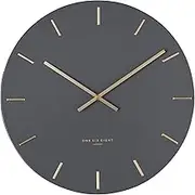 One Six Eight London Luca Silent Wall Clock, Charcoal, 40 cm Diameter