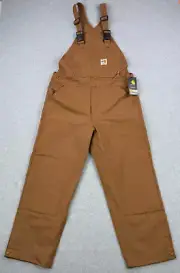 Carhartt Overalls Mens 36x30 Beige FR Duck Bib Double Knee Unlined Workwear