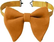 [Generic] Velvet Bow Ties for Men, Pre-tied Style Oversized Tuxedo Bowties Solid Color Formal Men's Bowtie for Wedding Party