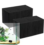 Générique Water Trough Purifier Cube, Activated Carbon Aquarium Filter Media, Reusable Strong Adsorption, Waters Clarifier Cleaner for Fish Tank, Pond, and Troughs, Charcoal Material