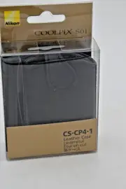 Nikon CS-CP4-1 Leather Case F/ Coolpix S01 Digital Camera Black NEW!