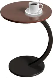 Fashion Snack Side Table, C Shaped End Table for Sofa Couch Bed Room Small Table