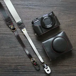 相機包 單眼相機包 佳能g7x ii相機包斜背G7X2 G7X3 Mark III保護套單肩復古皮套可愛『cyd16320』