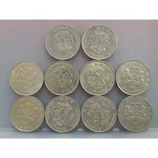 幣809 新加坡1990.91.93.96.97.06年20分硬幣 共10枚