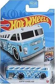 Hot Wheels Surfin School Bus, [Blue/White] 55/250 Metro 4/10