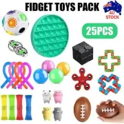 25 Pack B Fidget Toys Set Sensory Tools Bundle Stress Relief Hand Kids Adults B3