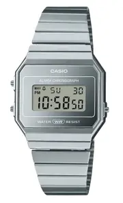 Casio Vintage Digital Alarm Chronograph Stainless Steel A700WEV-7A Unisex Watch