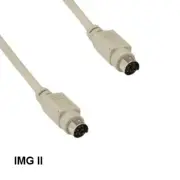 KNTK 6ft Mini DIN 8 Cable Male to Male Serial for Mac to Imagewriter II Printer
