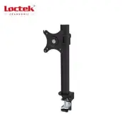 Loctek Eco Mount 10"-30" Single Monitor Stand, - Steel Tube Arm - Black - VESA