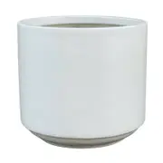 Tuscan Path 52cm White Harper Drum Planter