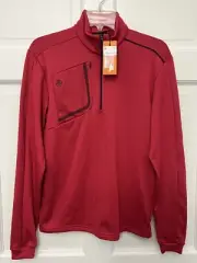 NEW Galvin Green Dwight 1/4 Zip Insula Barberry Navy Outerwear Men M Size Medium