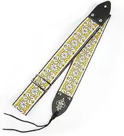 D’Andrea Ace Vintage Reissue Guitar Strap – Greenwich – Replica of Guitar Strap Used by Bob Dylan, Featured on Greatest Hits Album Cover