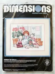 Dimensions Family of Dolls Barbara Mock Quilt Counted Cross Stitch Kit NEW