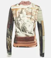 [Vivienne Westwood] Vivienne Westwood Salon jersey turtleneck top AU 8 multicoloured