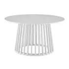 Design Square Calandra Classic Round Tea Coffee Table 90cm White