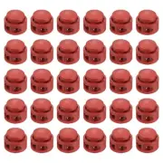 30 Pack Plastic Spring Cord Locks - Double Hole Spring Toggle Stopper Spring ...