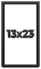 13x23 Shadow Box Frame Black | 1 inches Deep Real Wood Contemporary Shadowbox Di