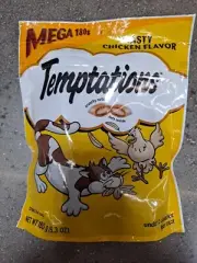 TEMPTATIONS Cat Treats Mega Pouch Tasty Chicken Flavor All Cats Love FASTSHIP