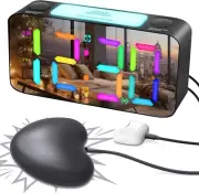 Extra Loud Alarm Clock for Heavy Sleeper Hearing Impaired Deaf