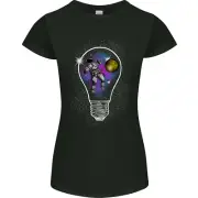 Zero Gravity Astronaut Space Universe Womens Petite Cut T-Shirt