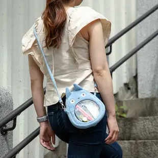 真愛日本 宮崎駿 吉卜力 龍貓 中藍龍貓 透明開窗 造型斜背包 斜背包 零錢包 外出包