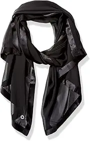 [Calvin Klein] Women's Satin Border Chiffon Scarf