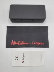 Adam Selman x Le Specs Sunglasses Black Magnetic Hard Case, Cloth Set New