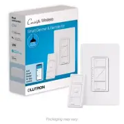 Lutron P-PKG1W-WH-R White 150W 120V 1-Pole 3-Way Smart LED Touch Light Dimmer