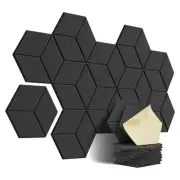12 PACK Acoustic Foam,Self-Adhesive Sound Proof Panels,for Sound Insulation7574