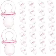 Vaguelly 50pcs Mini Pacifier Shower Games Boy Girl Pink Decor Baby Shower Favor Prizes Decorations