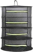 Drying Rack Plant Net Premium Mesh Tents Dryer kit Hanging Clothes Net Folding Nylon Netting Collapsible Mesh Food Dehydrator Receive Storage Carrying Bag 2/4/6 Layer 2FT (4 Layer)