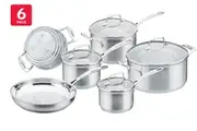Scanpan Impact Cookware Set 6 Piece - Silver