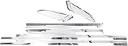 Compatible for BMW 5 Series G30 2018-2022 ABS Glossy Silver/Balck Side Door Trim Side Door Body Molding Strips Cover Trim Car Accessories(ABS Glossy Silver)