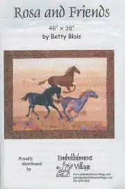 Embellishment Village Rosa and Friends Betty Blais Applique Quilt Pattern