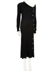 Black Midi Knit Dress