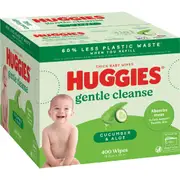 Huggies Thick Baby Wipes Cucumber & Aloe 400 pack