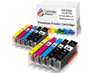 10 Pack (2BK,2PBK,2C,2M,2Y) Compatible Ink for Canon PGI-670XL CLI-671XL PGI670XL CLI671XL for Canon MG5760 MG5765 MG5766 MG6860 MG6865 MG6866 MG7760 MG