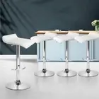 NEW MyBar PU Wave Style Bar Stool White Set 4pc
