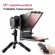 Q3 Foldable Teleprompter Video Live Streaming for Tablet Smartphone DSLR Camera