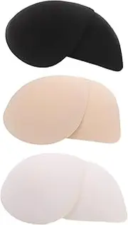 [LIFKOME] Diy Bra Inserts 3 Pairs Latex Padded Bra Pads for Women Teardrop Design