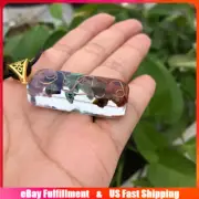 Natural 7 Chakra Healing Crystal Pendant Orgone Energy Stone Lucky Charms Reiki