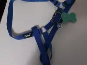 Pupteck Blue 15" Basic Adjustable Nylon Step in No Pull Dog Harness La