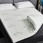 6CM Queen Size Memory Foam Mattress Topper Breathable Pad Protector Bamboo Cover